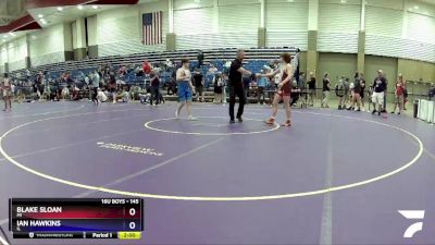 145 lbs Quarterfinal - Blake Sloan, MI vs Ian Hawkins, IL