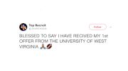 You Can't Sign With The University Of West Virginia