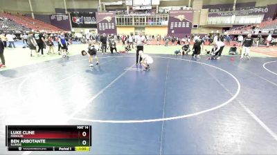 120 lbs Cons. Round 4 - Luke Cline, Missouri vs Ben Arbotante, Illinois