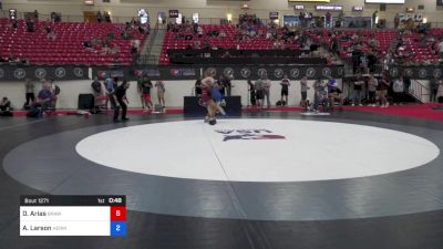 60 kg Cons 32 #2 - Diego Arias, Brawley Wrestling Academy vs Aidan Larson, Hermiston Wrestling