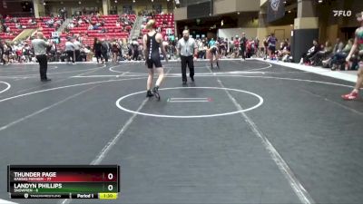 130 lbs Round 4 (6 Team) - Thunder Page, Kansas Mayhem vs Landyn Phillips, $nowmen