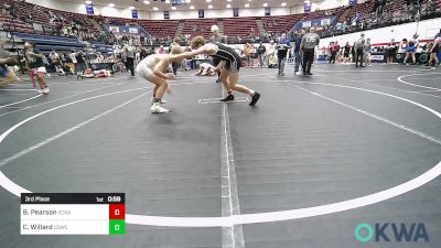 105 lbs 3rd Place - Bowen Pearson, Scrap Yard Training vs Cooper Willard, D3 Wrestling Cluib