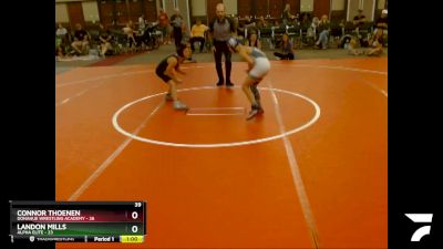 70 lbs Finals (8 Team) - Connor Thoenen, Donahue Wrestling Academy vs Landon Mills, Alpha Elite