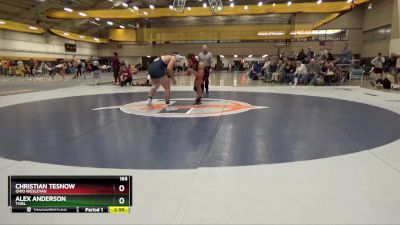 165 lbs Cons. Round 3 - Christian Tesnow, Ohio Wesleyan vs Alex Anderson, Thiel