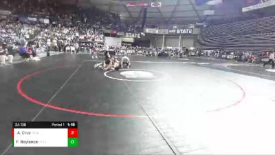 2A 138 lbs Quarterfinal - Apollo Cruz, Orting vs Forrest Roylance, Othello