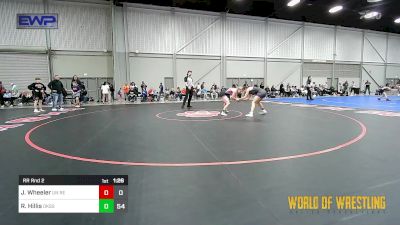 100 lbs Rr Rnd 2 - Jaeden Wheeler, Untouchables Girls RED vs Riley Hillis, OK Supergirls Blue