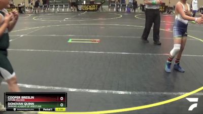 90 lbs Semifinal - Donovan Quinn, Simmons Academy Of Wrestling vs Cooper Breslin, Future Falcons