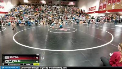 106 lbs Quarterfinal - Sammie Cyrus, Dubois vs Sammy Sanchez, Cheyenne East