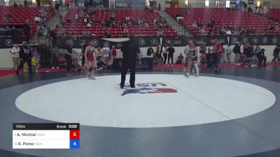 110 lbs Cons 8 #1 - Adalyne Montiel, Ascend Wrestling Academy vs Kennedy Perez, Michigan