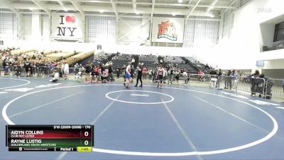 170 lbs Cons. Round 2 - Rayne Lustig, Guilderland Youth Wrestling vs Aidyn Collins, Club Not Listed