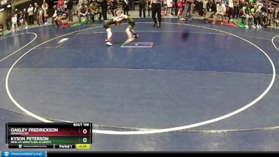 52-55 lbs Champ. Round 1 - Kyson Peterson, Iron Co Wrestling Academy vs Oakley Fredrickson, Wasatch WC