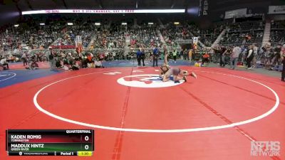 3A-150 lbs Quarterfinal - Maddux Hintz, Green River vs Kaden Romig, Torrington