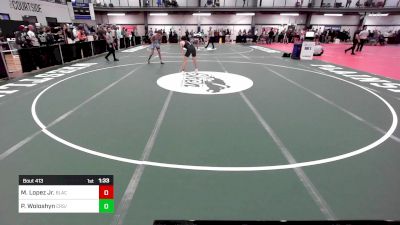 130A lbs Semifinal - Michael Lopez Jr., Blackfox Wrestling vs Pat Woloshyn, Crs/apache