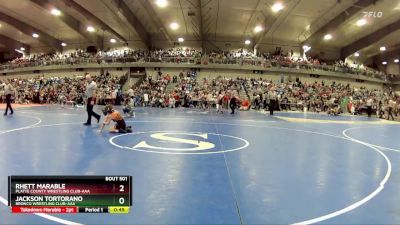 70 lbs Champ. Round 1 - Rhett Marable, Platte County Wrestling Club-AAA vs Jackson Tortorano, Bronco Wrestling Club-AAA