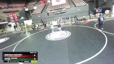 120 lbs Quarterfinal - Daniel Ramos, California vs Jeremiah Martinez, So Cal Hammers Wrestling