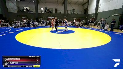 113 lbs Champ. Round 3 - Max Francisco, AK vs Liam Kleiman, WA