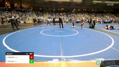 92 lbs Round Of 16 - Jackson Wallick, Perkins vs Ty Purcell, Vinita Kids Wrestling