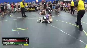 112 lbs Round 3 (6 Team) - Tyler Lachenberg, American Gladiators-Blue vs Isaac Leonard, Untouchables Purple