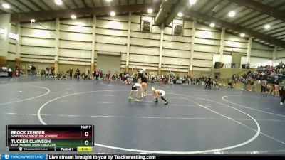 63 lbs Semifinal - Tucker Clawson, Zion Thunder Wrestling Club vs Brock Zesiger, Sanderson Wrestling Academy