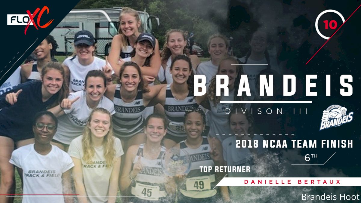 2019 DIII FloXC Countdown: #10 Brandeis Women