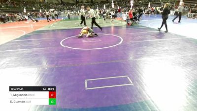 75 lbs Quarterfinal - Troy Migliaccio, Mount Olive vs Ethan Guzman, Scorpions