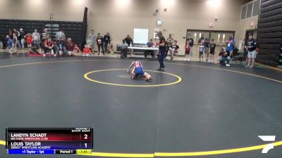 53 lbs Round 1 - Louis Taylor, Sebolt Wrestling Academy vs Landyn Schadt, Big Game Wrestling Club