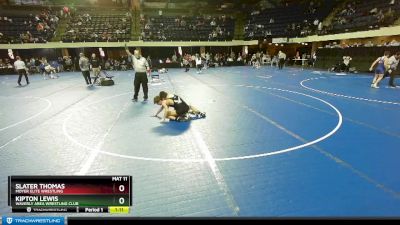 110 lbs Quarterfinal - Kipton Lewis, Waverly Area Wrestling Club vs Slater Thomas, Moyer Elite Wrestling