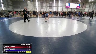 50 lbs Champ. Round 2 - Taylor Pascua, WA vs Anaya Falcon, CA