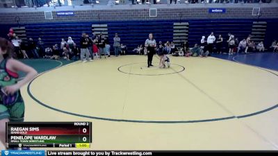 65 lbs Round 2 - Raegan Sims, Idaho Gold vs Penelope Wardlaw, Small Town Wrestling