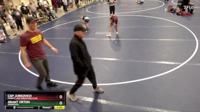 92 lbs Cons. Round 2 - Cap Jurkovich, Forest Lake Wrestling Club vs Grant Orton, Minnesota