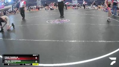 100 lbs Semis & 1st Wrestleback (8 Team) - Micah Woodman, Alabama Elite vs Cole Caniglia, Backyard Brawlers