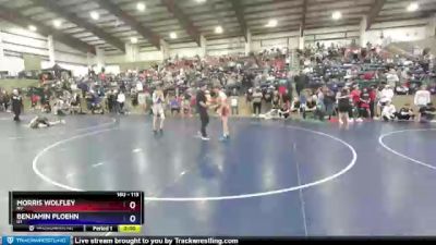 113 lbs Cons. Round 3 - Morris Wolfley, NV vs Benjamin Ploehn, UT