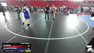 220 lbs Champ. Round 2 - Cy Kruse, MN vs Dominic Dykstra, IL