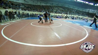 49 lbs Round Of 16 - Easton Klinglesmith, Perry Wrestling Academy vs Asher Wilbur, Predator Wrestling