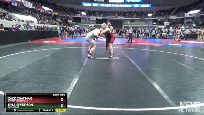 7A 285 lbs Semifinal - Kyle Epperson, Opelika Hs vs Zack Chatman, Hewitt-Trussville