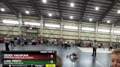 46 lbs Semifinal - Luke Minich, Southern Utah Elite vs Zedek Vakapuna, Sanderson Wrestling Academy