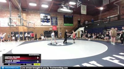 126 lbs Quarterfinal - Jaxton Packer, Upper Valley Aces vs Teague Jensen, Hammers Academy