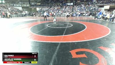 4A 132 lbs Cons. Semi - Isai Perez, Davis vs Nicholas Warren, Emerald Ridge