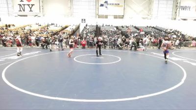 90 lbs Quarterfinal - Damian Snyder, Hudson Falls Wrestling Club vs Colton Riordan, B2 Wrestling Academy