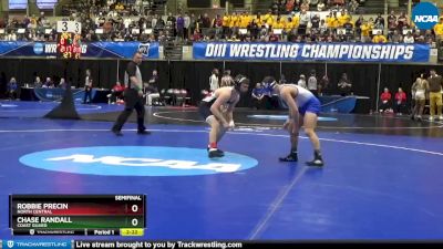 133 lbs Semifinal - Robbie Precin, North Central vs Chase Randall, Coast Guard