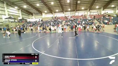 120 lbs Champ. Round 1 - Jose Perez, Arizona vs Jonas Stock, Oregon