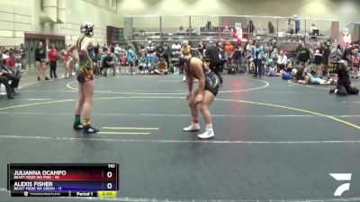 110 lbs Round 1 (4 Team) - Julianna Ocampo, Beast Mode WA Pink vs Alexis Fisher, Beast Mode WA Green