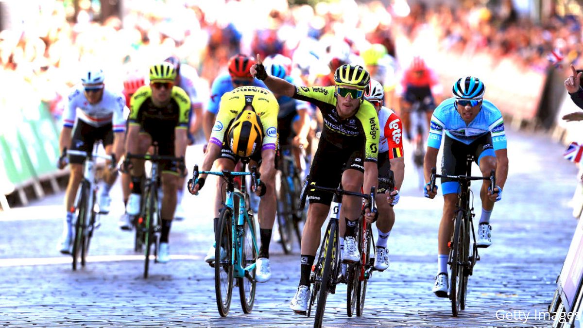 Trentin Takes Sprint In Tour of Britain's Stage 2