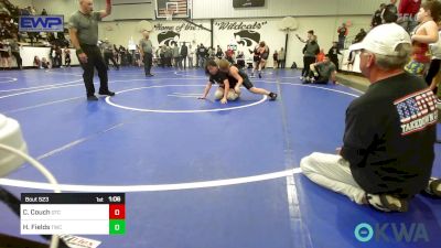 110 lbs Rr Rnd 2 - Cooper Couch, Grove Takedown Club vs Hannah Fields, Tahlequah Wrestling Club