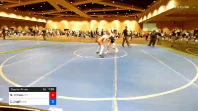 106 lbs Quarterfinal - Nathaniel Brown, South Central PA Wrestling Club vs Carson Dupill, Virginia