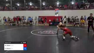 57 kg Consi Of 4 - Markel Baker, George Mason vs Spencer Moore, Tar Heel Wrestling Club