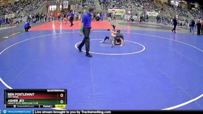 78 lbs Quarterfinal - Asher Jex, Legacy Elite Wrestling Club vs Ben Postlewait, Mat Sense