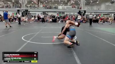 144 lbs Round 5 (8 Team) - Evan Petrovich, Quest WC vs Logan Sichelstiel, Scorpions