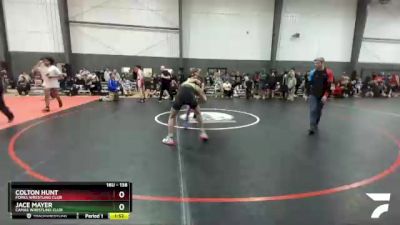 138 lbs Quarterfinal - Colton Hunt, Forks Wrestling Club vs Jace Mayer, Camas Wrestling Club