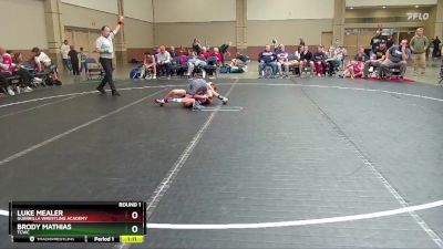 100 lbs Round 1 - Brody Mathias, TCWC vs Luke Mealer, Guerrilla Wrestling Academy